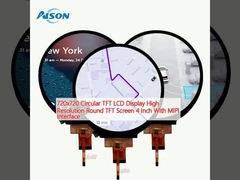 720x720 Yuvarlak TFT LCD Ekran Yüksek Çözünürlük Yuvarlak TFT Ekranı 4 Inch MIPI Arayüzü ile