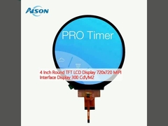 4 Inç Yuvarlak TFT LCD Ekran 720x720 MIPI Arabirim Ekranı 300 Cd/M2