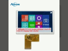 5' 800x480 TFT LCD Ekran Modülü 5 Inch IPS LVDS TFT Ekranı 500 Cd/M2