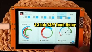 4,3 İnç Kapasitif Dokunmatik Ekran 800x480 ESP32 Ekran Modülü HMI Arduino LVGL
