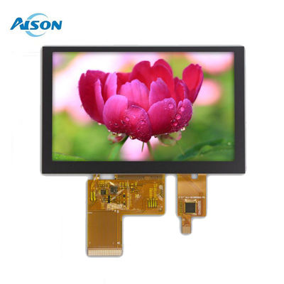 5 inç IPS TFT Ekran Modülü 800x480 Endüstriyel Kapasitif Dokunmatik Ekran 500 Cd/M2