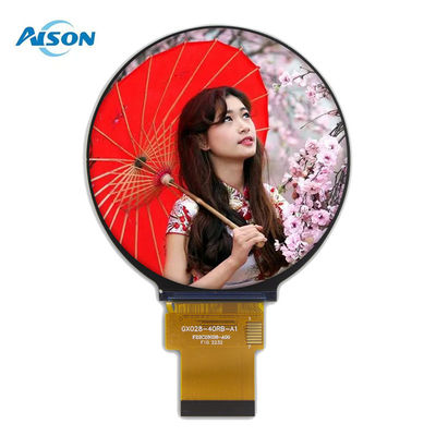 2.76 inç 480x480 Dairesel IPS TFT LCD Modülü MIPI Arayüzü 300 nit 2.8 inç Yuvarlak Ekran