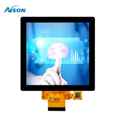 4 inç kare LCD ekran 40 Pin kare dokunmatik ekran 480X480 PCAP dokunmatik ile