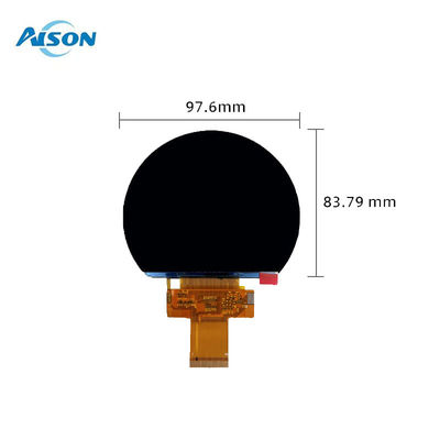 3.54 inç Yuvarlak TFT Ekranı 800x640 TFT Ekran Paneli Motor Bisiklet Enstrümanı için Lamba Şekli