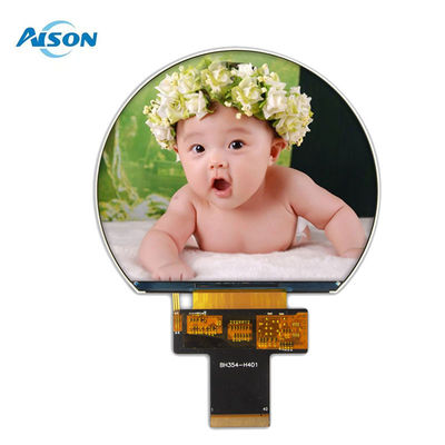 3.54 inç 800x640 Yuvarlak TFT Ekranı SPI TFT Ekranı 1000 Cd / M2 3SPI + 18Bit RGB Arayüzü ile