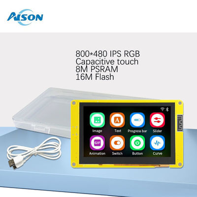 480X272 ESP32 Ekran Modülü 4.3 Inch Resistive Touch Screen Panel 4.75V - 5.25V