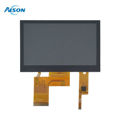 4.3 inç IPS LCD Modülü 480x272 Kapasitatif TFT Dokunmatik Ekran 450 Cd/M2 RGB 24 Bit Arayüzü
