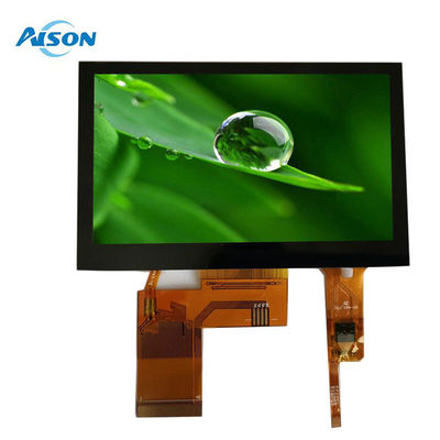 4.3 inç 480x272 TFT Kapasitif Dokunmatik Ekran 40 Pin TFT Dokunmatik Ekran 400 Cd/M2