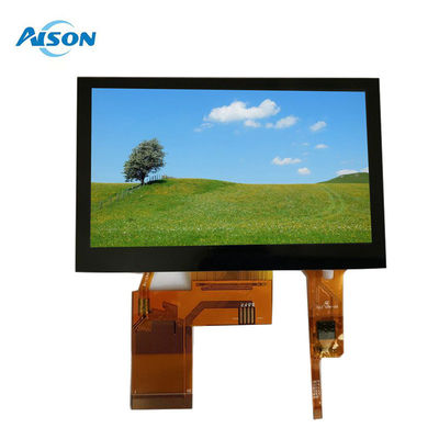 4.3 inç IPS LCD Modülü 480x272 Kapasitatif TFT Dokunmatik Ekran 450 Cd/M2 RGB 24 Bit Arayüzü