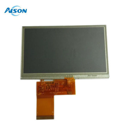 4.3 inç TFT Resistif Dokunmatik Ekran 350 cd/m2 RGB Arayüzü ile Renkli TFT Ekran 480X272