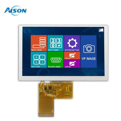 5 inç IPS LCD Ekran Modülü 800x480 Endüstriyel Ekran Modülü 40 Pin RGB Arayüzüyle