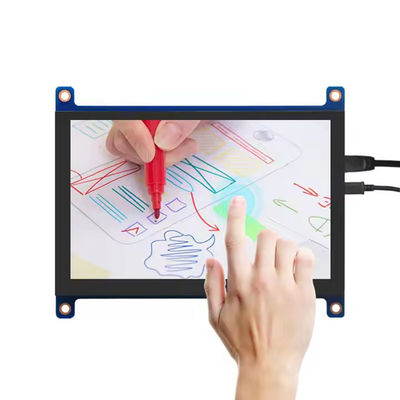 5 inç HDMI Raspberry Pi Ekranı 800x480 Kapasitatif Dokunmatik Ekran Modülü 400 Cd/M2