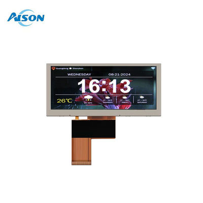 3.9 inç 480x128 Manzara Çubuğu Tipi LCD Ekranı 500 Cd/M2 Eğiliş Çubuğu LCD Monitörü Özel