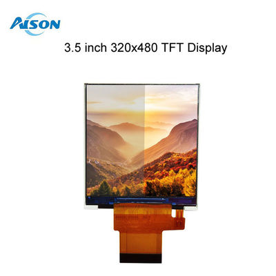 3.5 inç TFT LCD Modülü 320x480 Portre LCD Ekranı 500 cd/m2 MCU/RGB Arayüzü