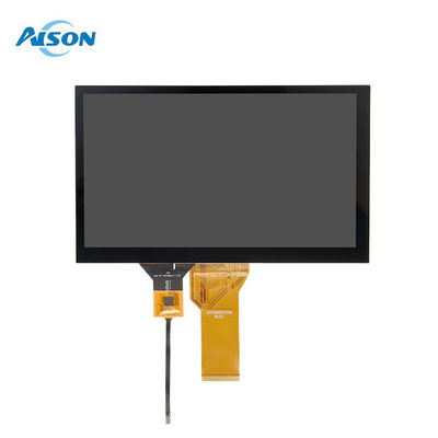 7 inç 1024x600 LVDS TFT IPS Ekran Özel Büyük Kapak Camı ile Kapasitatif Dokunmatik Ekran