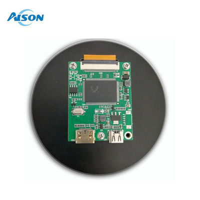 3.4 inç DSI Yuvarlak Dokunmatik Ekran, 800 × 800, IPS, 10 Noktalı Dokunma ile HDMI Kartı Kaplaması
