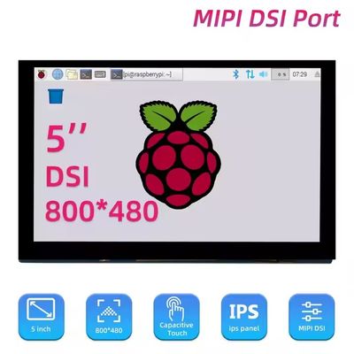 4.3 inç 800x480 DSI TFT Dokunmatik Ekran Raspberry PI için