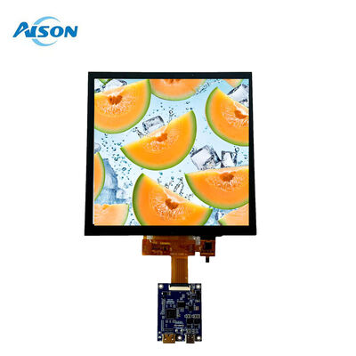 7.6 İnç 800*800 Kare TFT LCD Ekran, Raspberry Pi 5 için Kapasitif Dokunmatik Ekranlı