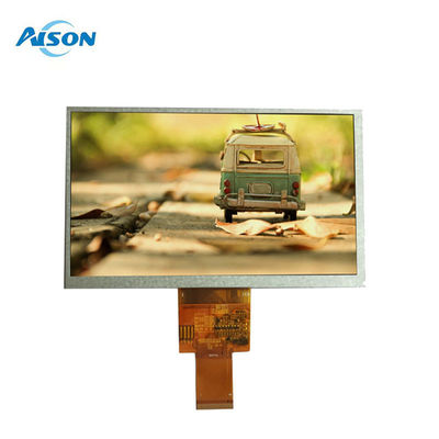 7 inç 40 Pin 800x480 TFT LCD Ekran Paneli 400 Cd/M2 RGB Arayüzü