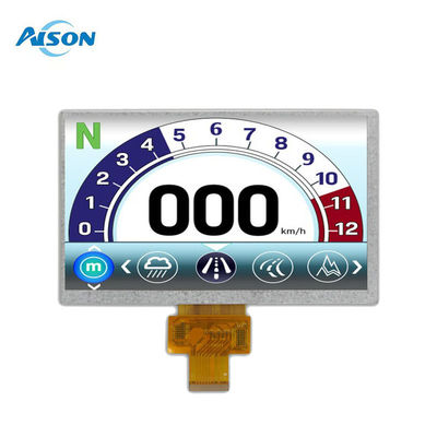 -40 ila 95 derece 7 inç Özel LCD Ekran Modülü 40 pin LVDS Arayüzü 500 cd/m2