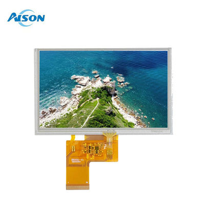 5 inç 800x480 RGB 40 Pin Arayüzü TFT LCD Ekranı Resistif Dokunmatik Panel ile